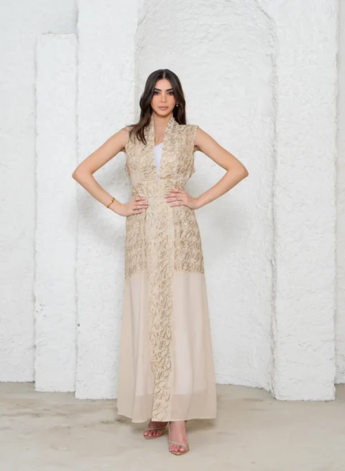 Layali - Sleevless - Full Gold-2