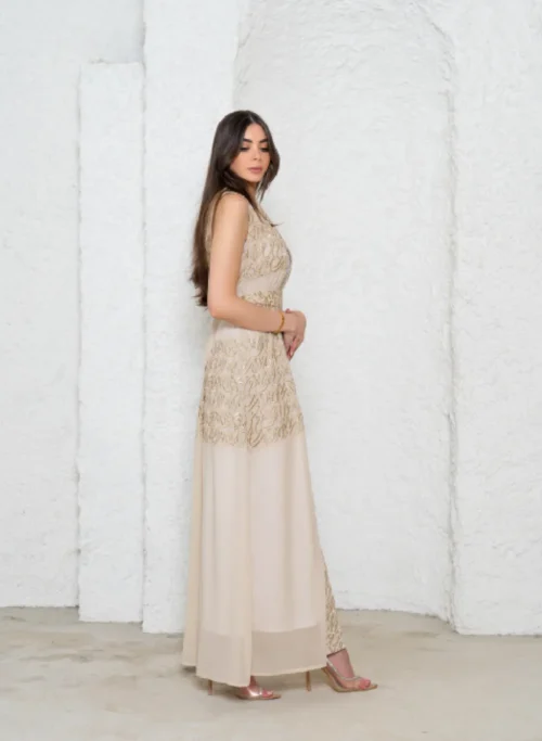 Layali - Sleevless - Full Gold-3
