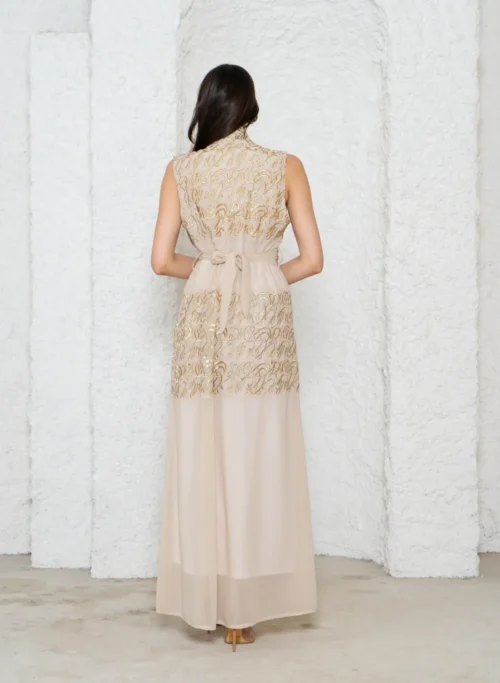 Layali - Sleevless - Full Gold-5